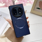 For Oppo Find N5 5G Magnetic Case Litchi Texture PU Leather + TPU Phone Back Cover