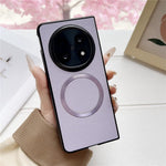For Oppo Find N5 5G Magnetic Case Litchi Texture PU Leather + TPU Phone Back Cover