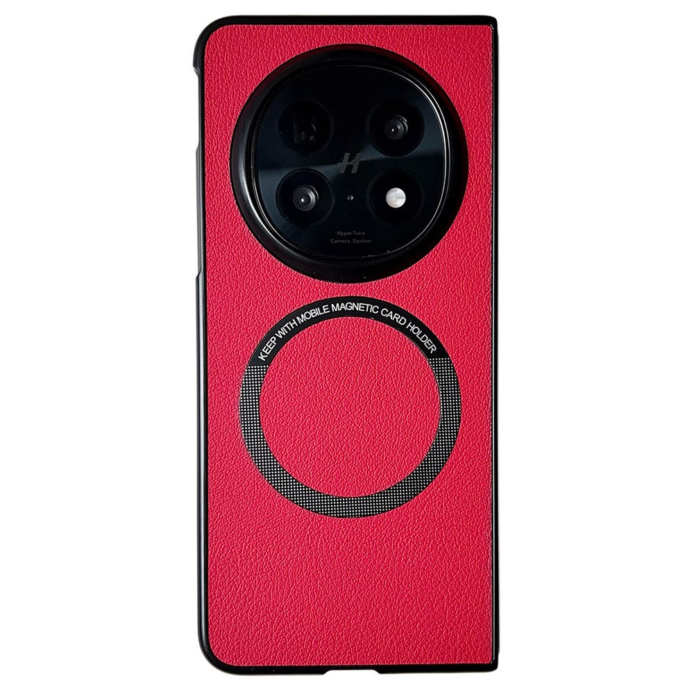 For Oppo Find N5 5G Magnetic Case Anti-Drop PU Leather + TPU Cover