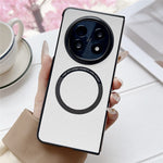 For Oppo Find N5 5G Magnetic Case Anti-Drop PU Leather + TPU Cover