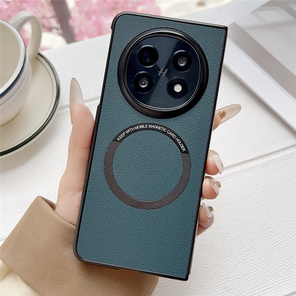 For Oppo Find N5 5G Magnetic Case Anti-Drop PU Leather + TPU Cover