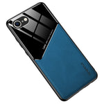 For iPhone 17th / 16th Case Leather Coated PC+TPU Phone Back Cover