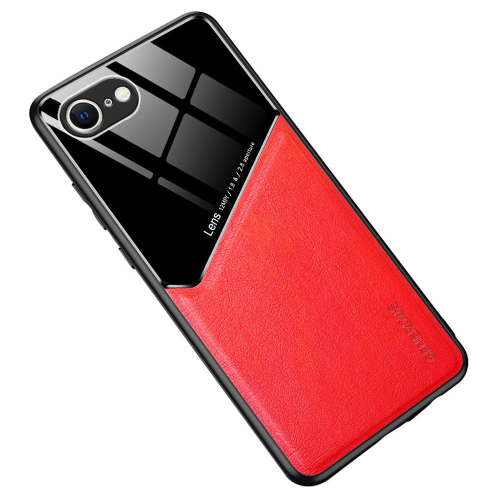 For iPhone 17th / 16th Case Leather Coated PC+TPU Phone Back Cover