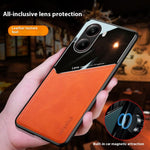 For Xiaomi Redmi Turbo 4 5G Case Leather Coated PC + TPU Phone Back Cover