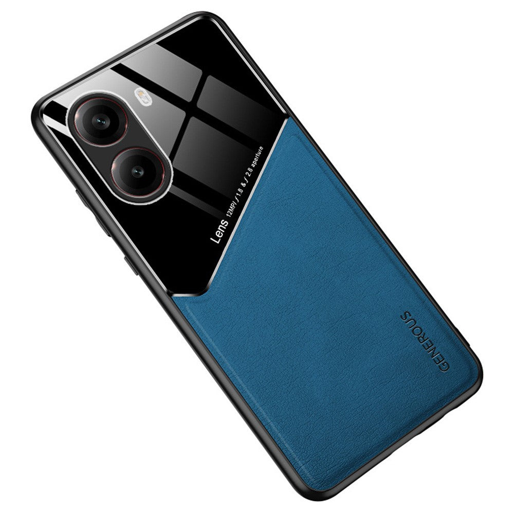 For Xiaomi Redmi Turbo 4 5G Case Leather Coated PC + TPU Phone Back Cover