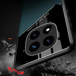 For Xiaomi Redmi Note 14 Pro 4G Case Leather Coated PC + TPU Phone Back Cover