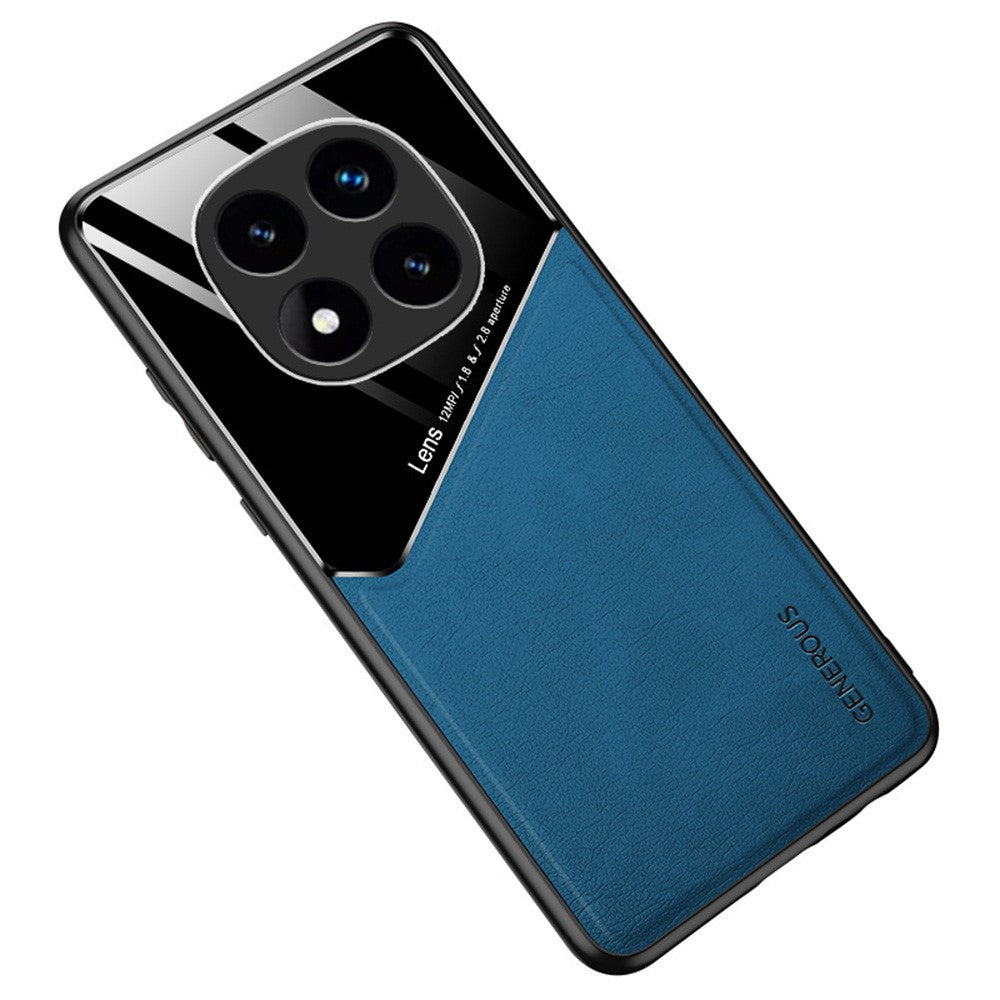 For Xiaomi Redmi Note 14 Pro 4G Case Leather Coated PC + TPU Phone Back Cover