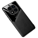 For Xiaomi Redmi Note 14 Pro 4G Case Leather Coated PC + TPU Phone Back Cover