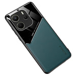 For Xiaomi Redmi Note 14 4G (163.25mm) Case Leather Coated PC + TPU Phone Back Cover