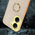 For Xiaomi Redmi Turbo 4 5G Case TPU + PU Kickstand Phone Cover Crocodile Texture Electroplating