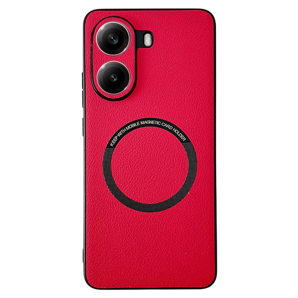 For Xiaomi Poco X7 Pro 5G Magnetic Case Anti-Drop PU Leather + TPU Cover