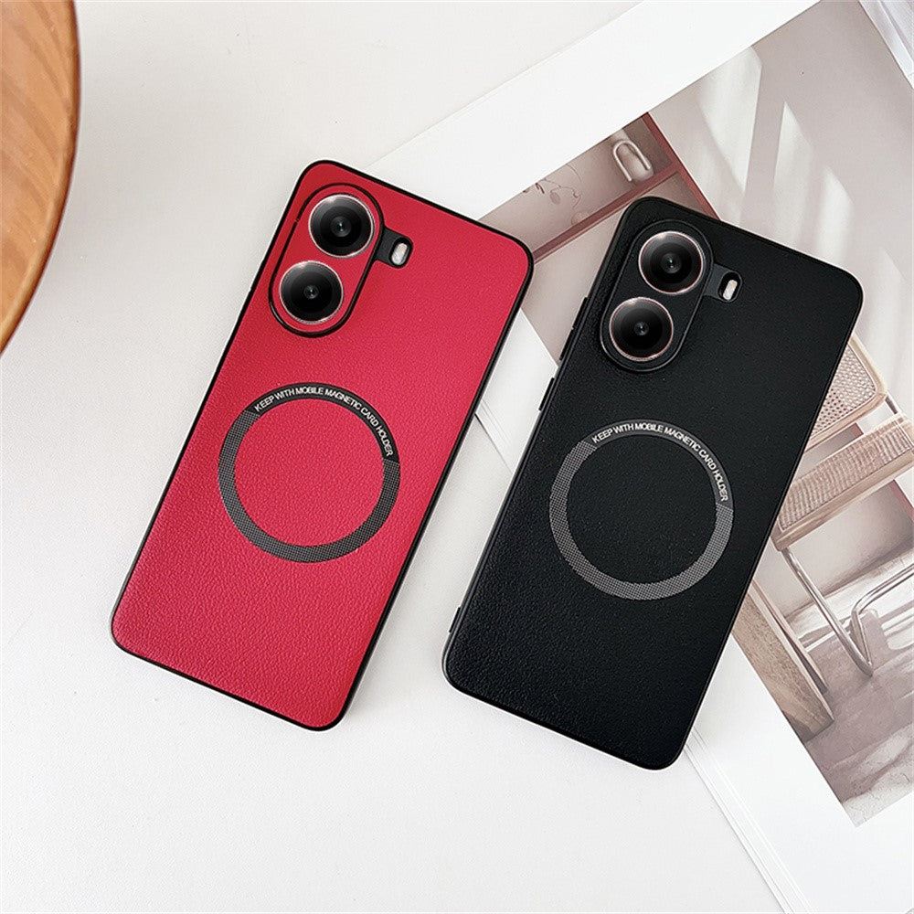 For Xiaomi Poco X7 Pro 5G Magnetic Case Anti-Drop PU Leather + TPU Cover
