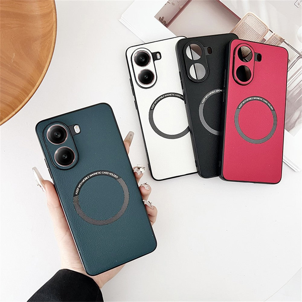 For Xiaomi Poco X7 Pro 5G Magnetic Case Anti-Drop PU Leather + TPU Cover