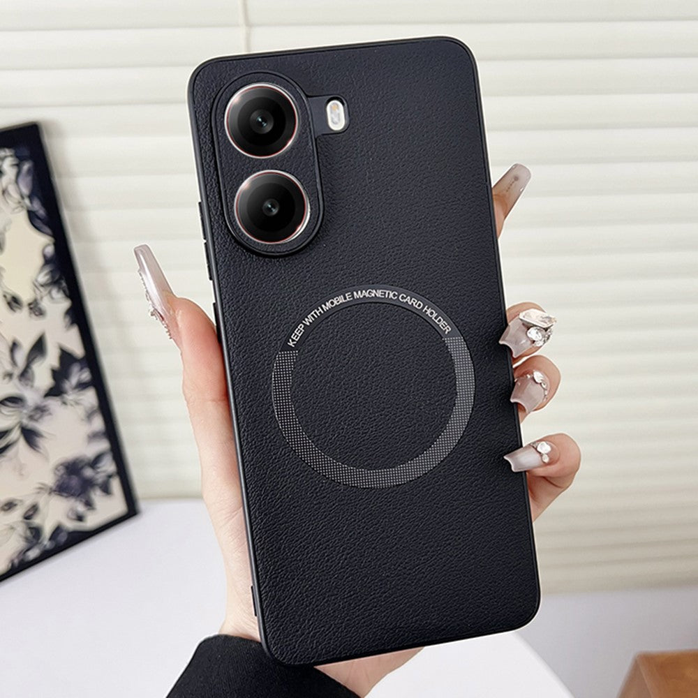For Xiaomi Poco X7 Pro 5G Magnetic Case Anti-Drop PU Leather + TPU Cover