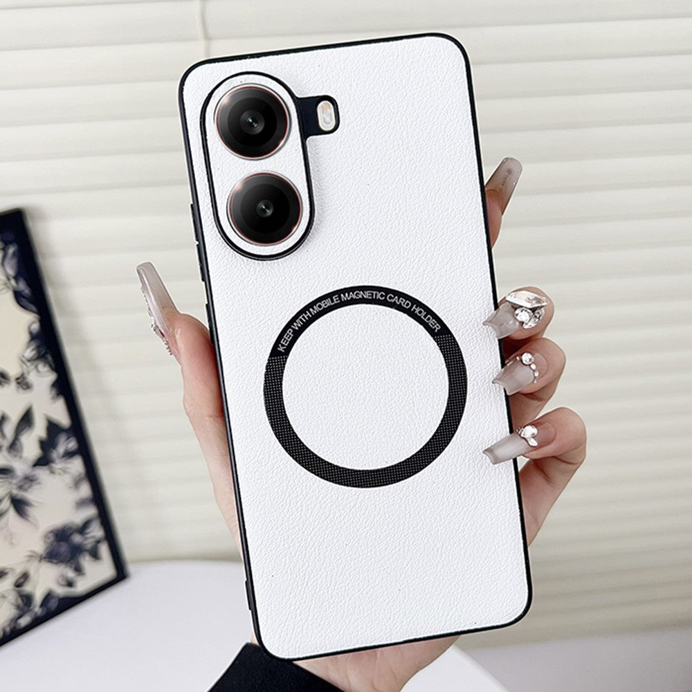 For Xiaomi Poco X7 Pro 5G Magnetic Case Anti-Drop PU Leather + TPU Cover