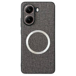 For Xiaomi Poco X7 Pro 5G Magnetic Case Drop-Proof TPU + Cloth Back Phone Cover