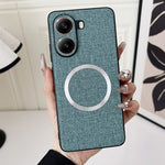 For Xiaomi Poco X7 Pro 5G Magnetic Case Drop-Proof TPU + Cloth Back Phone Cover