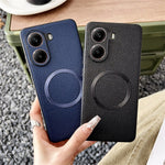 For Xiaomi Poco X7 Pro 5G Magnetic Case Litchi Texture PU Leather + TPU Phone Back Cover