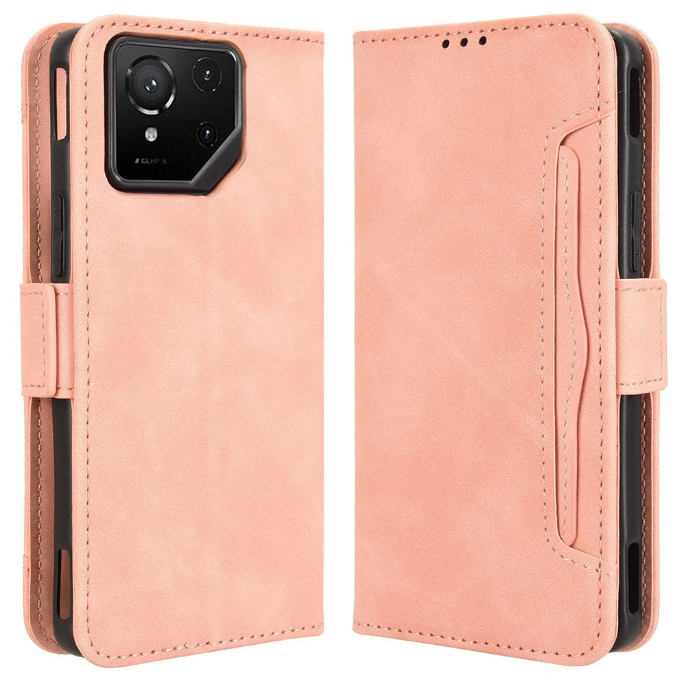 For Asus ROG Phone 9 5G / Phone 9 Pro 5G Case Wallet Leather Phone Cover with Multiple Card Slots