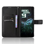 Til Asus ROG Phone 9 5G / Phone 9 Pro 5G Etui PU Læder Diamanttekstur Pung Telefoncover