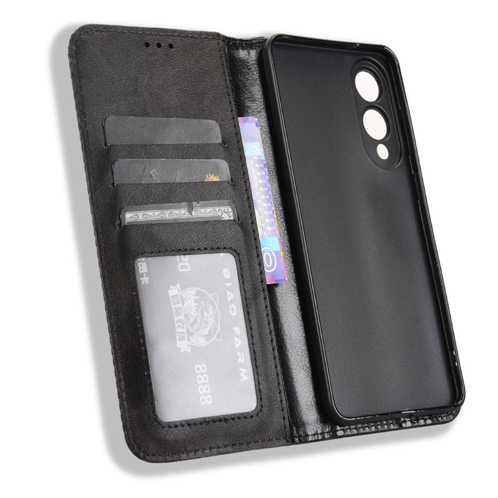 For Samsung Galaxy S25 Edge Case Wallet Stand Retro Texture Leather Phone Cover