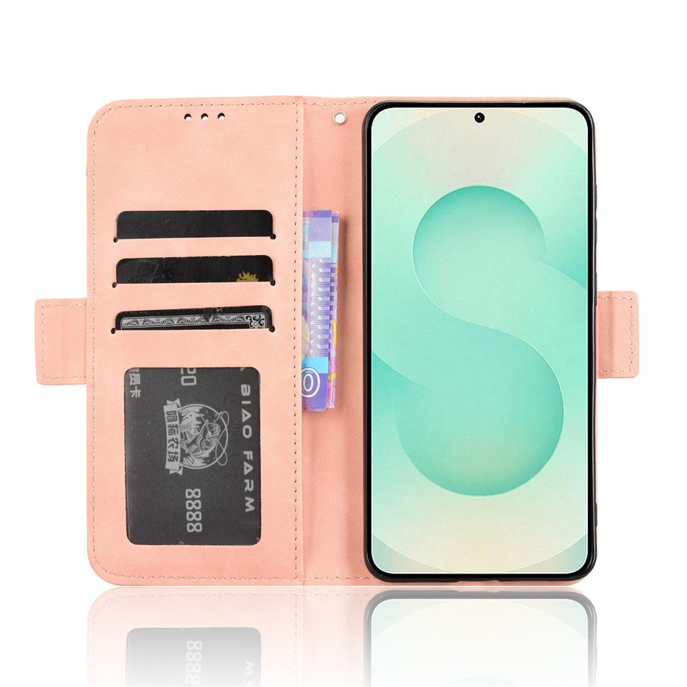 For Samsung Galaxy S25 Edge Case Wallet Leather Phone Cover with Multiple Card Slots