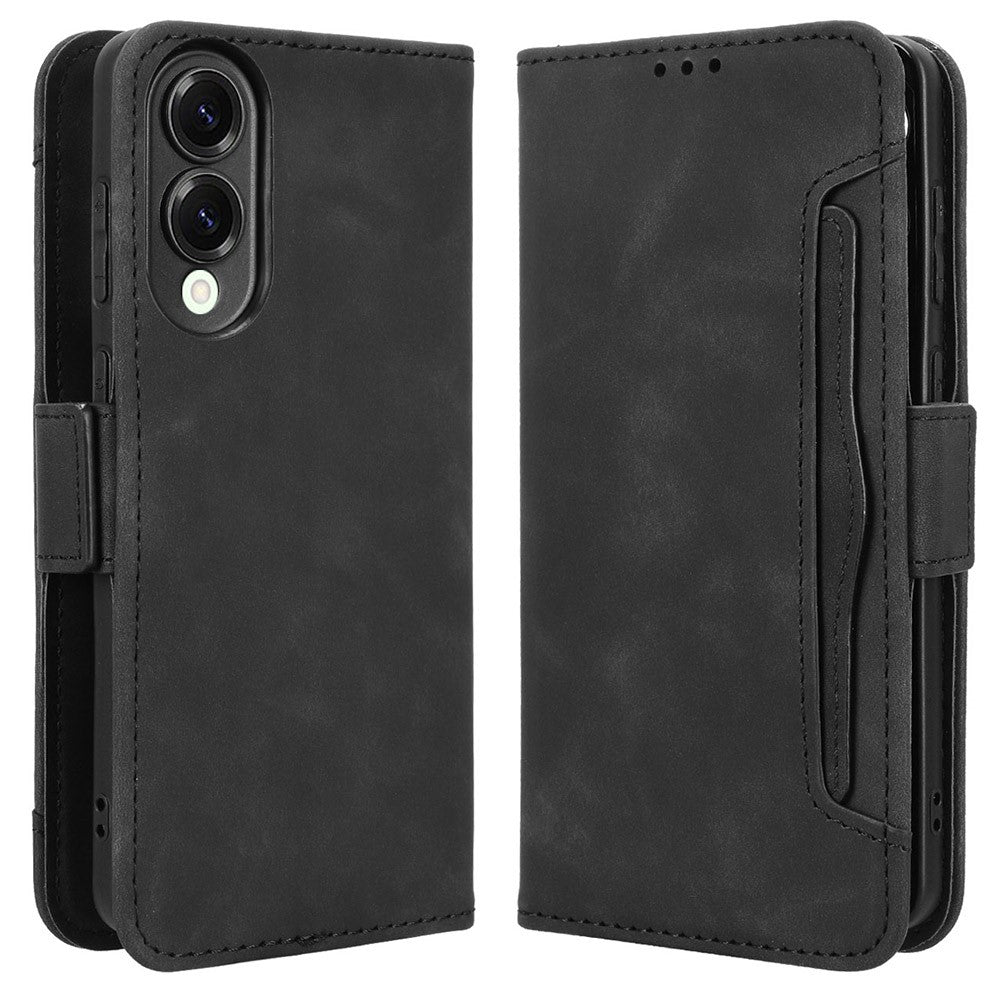 For Samsung Galaxy S25 Edge Case Wallet Leather Phone Cover with Multiple Card Slots