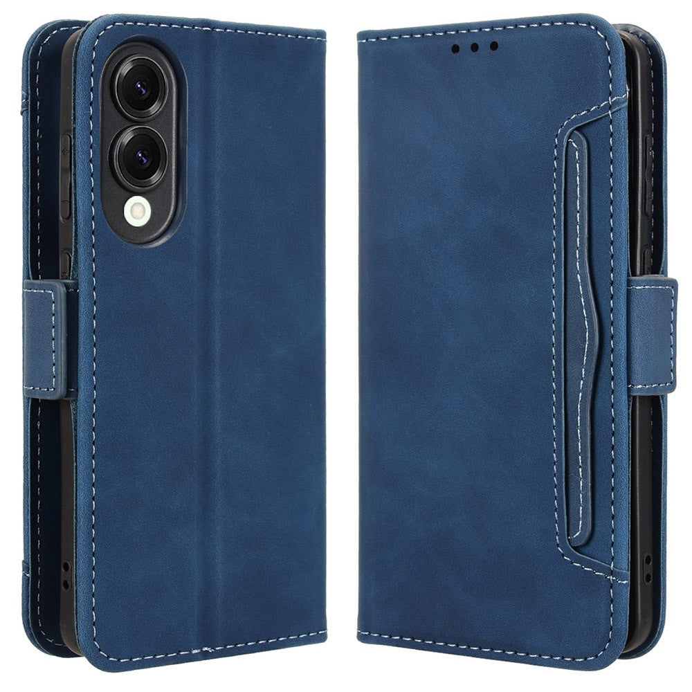 For Samsung Galaxy S25 Edge Case Wallet Leather Phone Cover with Multiple Card Slots
