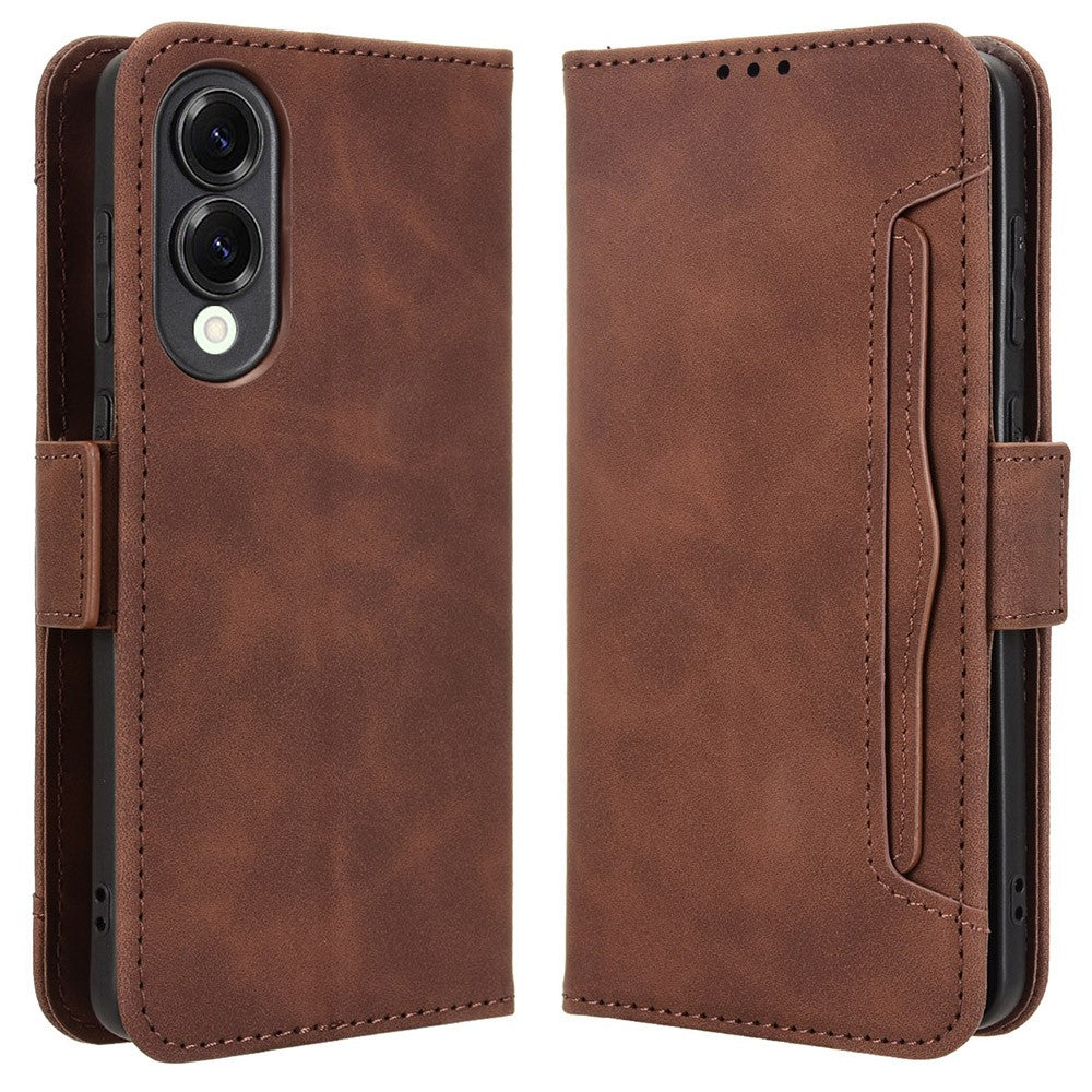 For Samsung Galaxy S25 Edge Case Wallet Leather Phone Cover with Multiple Card Slots