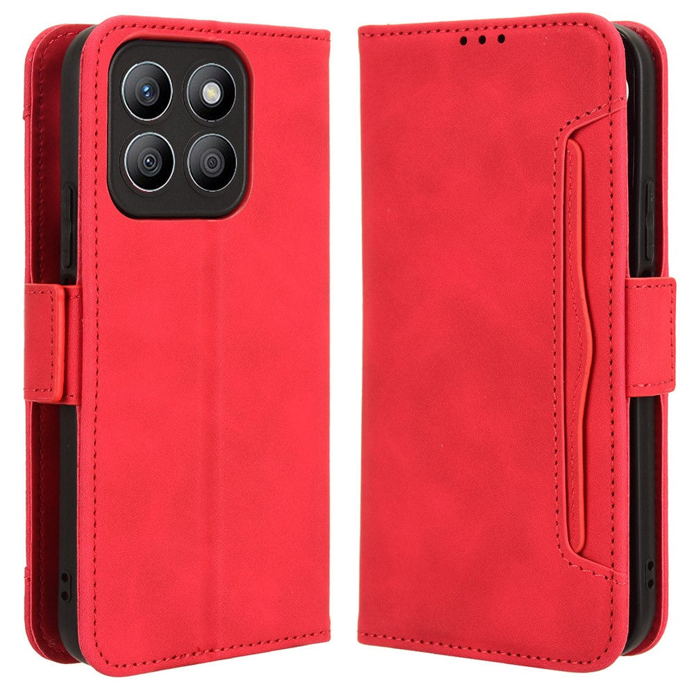 For Honor X8c 4G Case Wallet Leather Phone Cover with Multiple Card Slots