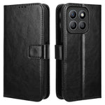 For Honor X8c 4G Case Crazy Horse Texture PU Leather Phone Wallet Cover