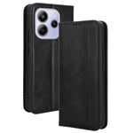 For Xiaomi Redmi Note 14 4G (164.84mm) Case Wallet Stand Retro Texture Leather Phone Cover