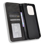 For Xiaomi Redmi Note 14 4G (164.84mm) Case Wallet Stand Retro Texture Leather Phone Cover