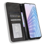 For Xiaomi Redmi Note 14 4G (164.84mm) Case Wallet Stand Retro Texture Leather Phone Cover