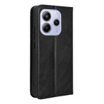 For Xiaomi Redmi Note 14 4G (164.84mm) Case Wallet Stand Retro Texture Leather Phone Cover