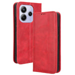 For Xiaomi Redmi Note 14 4G (164.84mm) Case Wallet Stand Retro Texture Leather Phone Cover