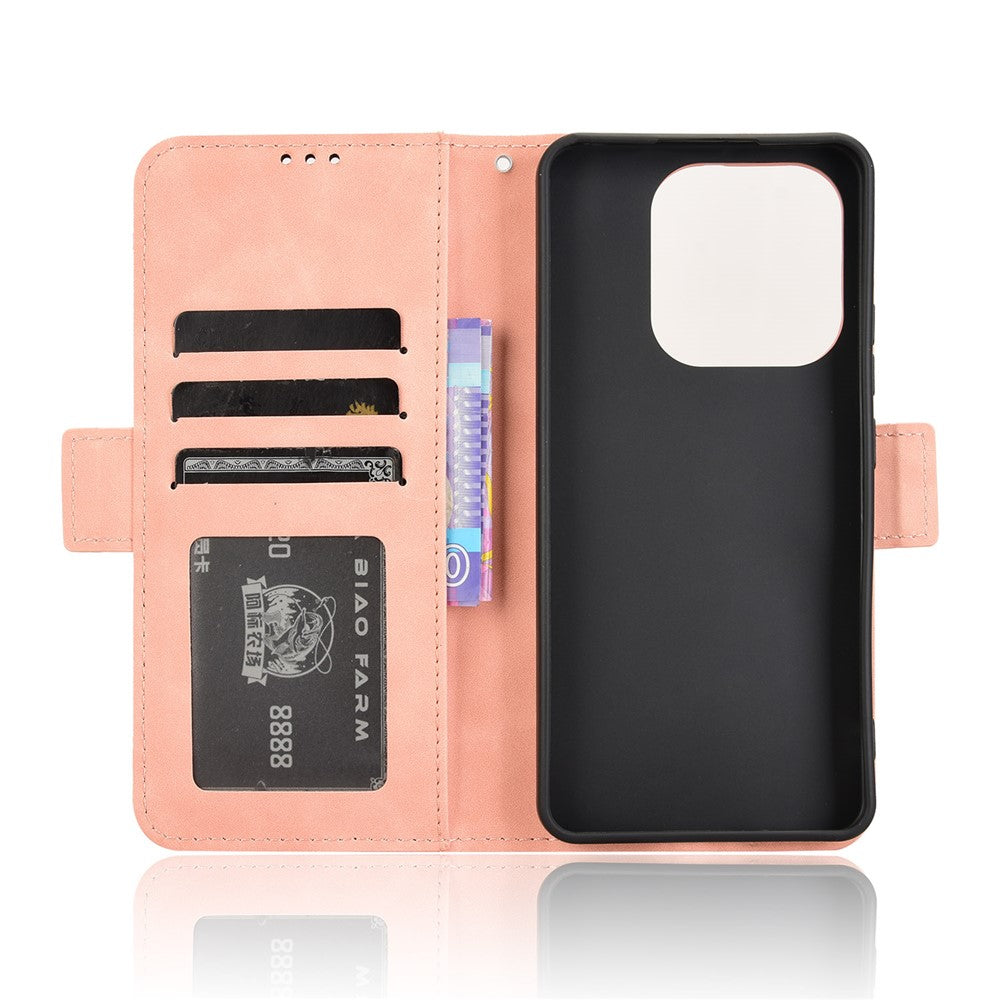 For Xiaomi Redmi Note 14 4G (164.84mm) Case Wallet Leather Phone Cover with Multiple Card Slots