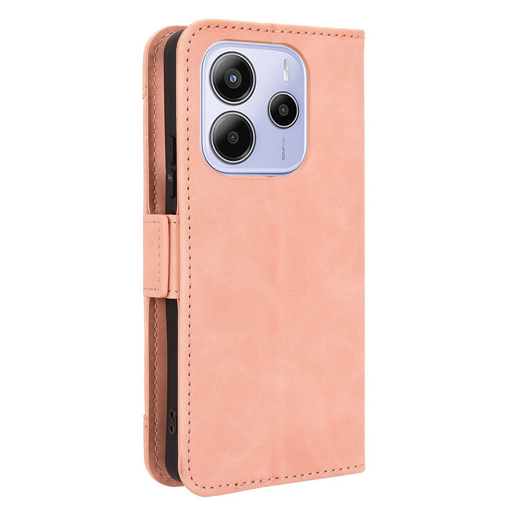 For Xiaomi Redmi Note 14 4G (164.84mm) Case Wallet Leather Phone Cover with Multiple Card Slots