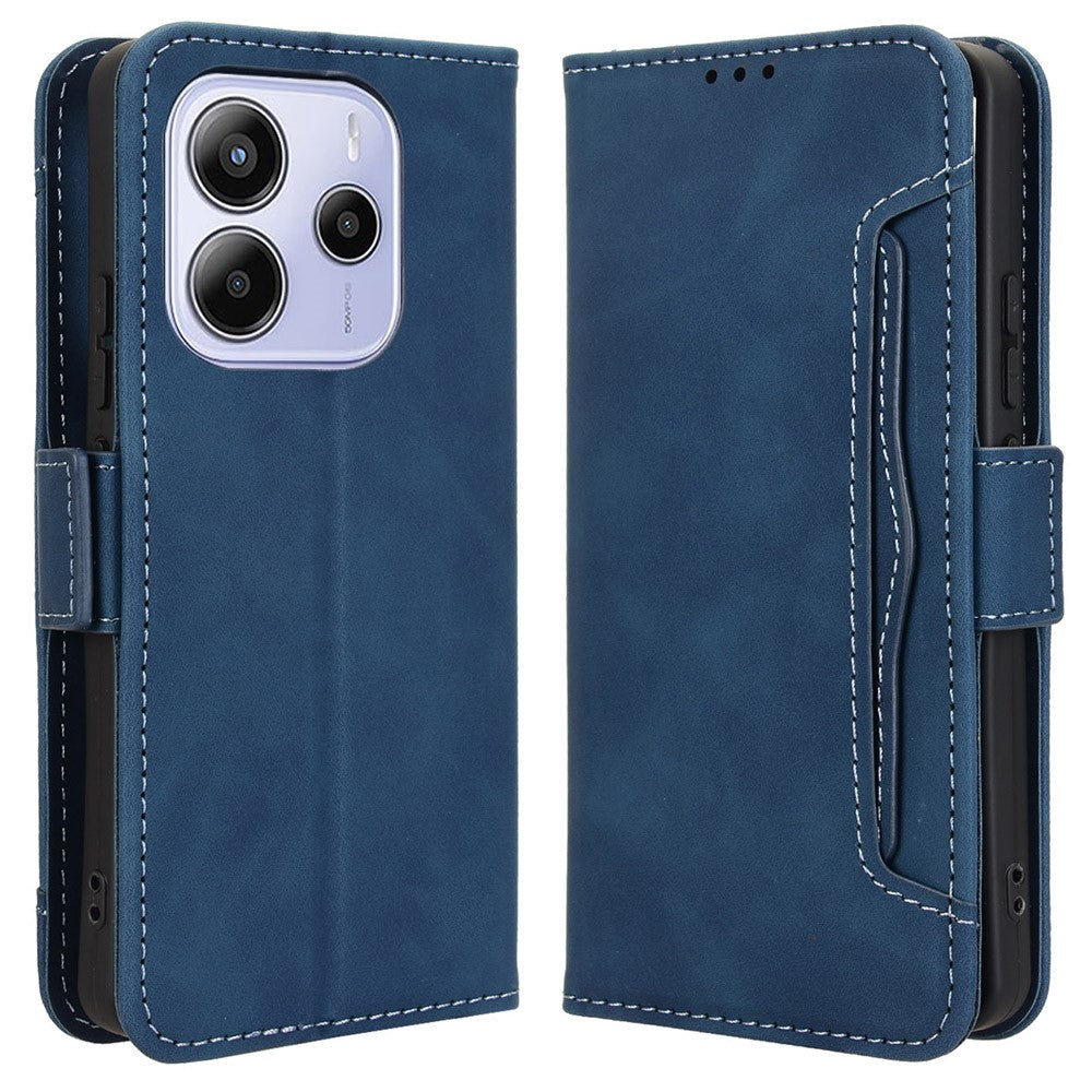 For Xiaomi Redmi Note 14 4G (164.84mm) Case Wallet Leather Phone Cover with Multiple Card Slots