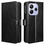 For Xiaomi Redmi Note 14 4G (164.84mm) Case Crazy Horse Texture PU Leather Phone Wallet Cover