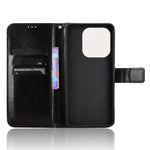 For Xiaomi Redmi Note 14 4G (164.84mm) Case Crazy Horse Texture PU Leather Phone Wallet Cover