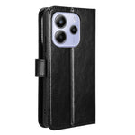 For Xiaomi Redmi Note 14 4G (164.84mm) Case Crazy Horse Texture PU Leather Phone Wallet Cover