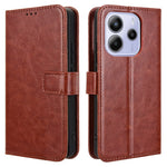 For Xiaomi Redmi Note 14 4G (164.84mm) Case Crazy Horse Texture PU Leather Phone Wallet Cover