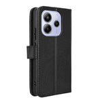 For Xiaomi Redmi Note 14 4G (164.84mm) Case PU Leather Diamond Texture Wallet Phone Cover
