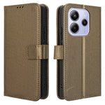 For Xiaomi Redmi Note 14 4G (164.84mm) Case PU Leather Diamond Texture Wallet Phone Cover