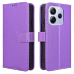For Xiaomi Redmi Note 14 4G (164.84mm) Case PU Leather Diamond Texture Wallet Phone Cover