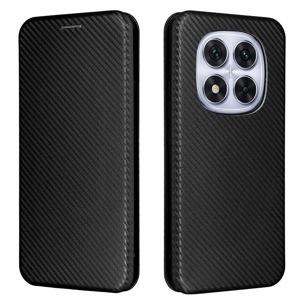 For Xiaomi Redmi Note 14 Pro 4G Case Carbon Fiber Texture Drop-Proof PU Leather Phone Cover