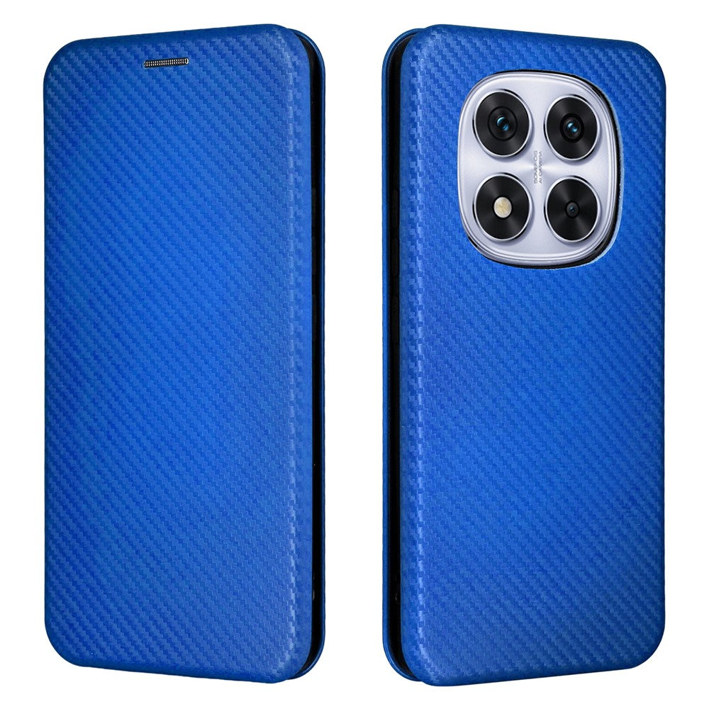 For Xiaomi Redmi Note 14 Pro 4G Case Carbon Fiber Texture Drop-Proof PU Leather Phone Cover