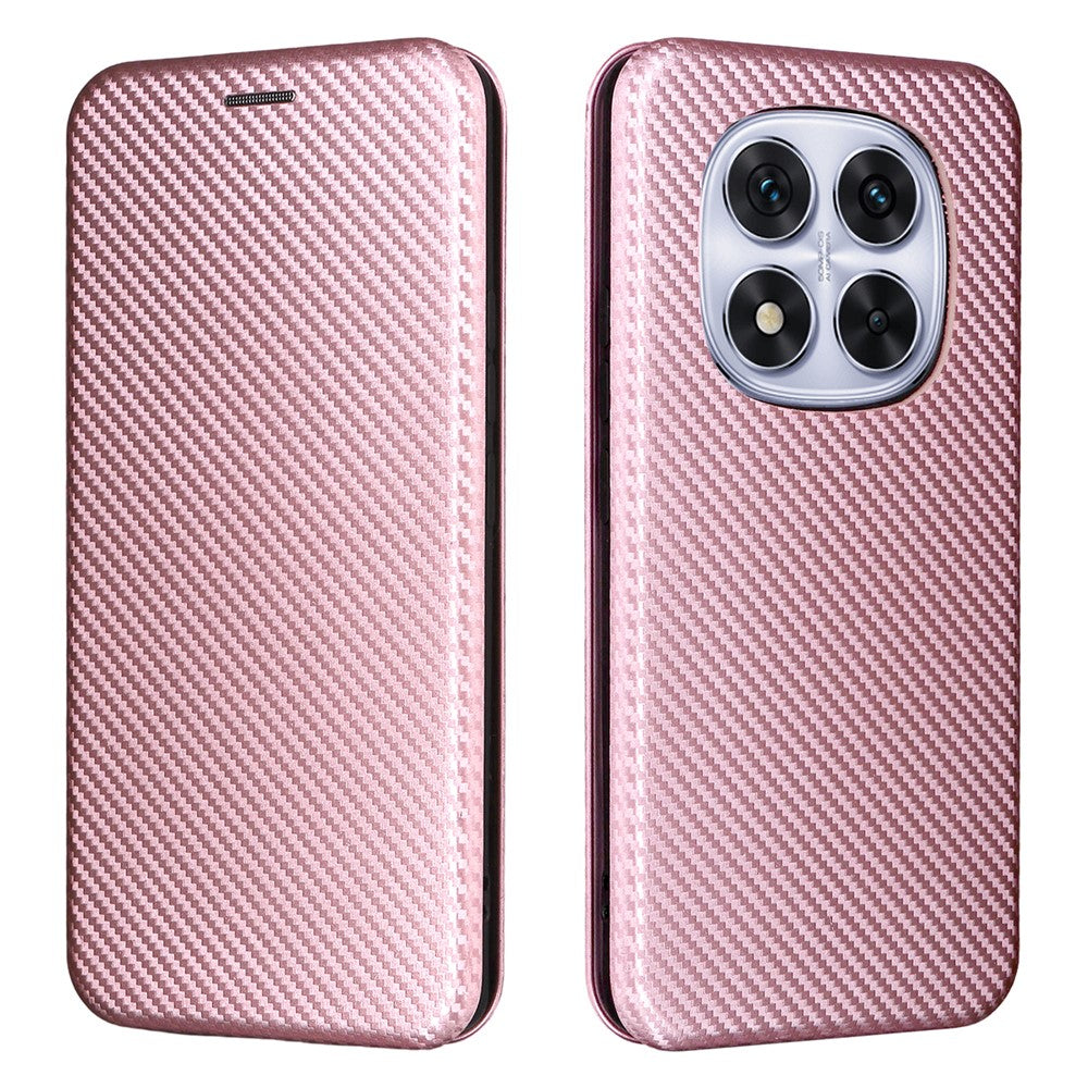 For Xiaomi Redmi Note 14 Pro 4G Case Carbon Fiber Texture Drop-Proof PU Leather Phone Cover