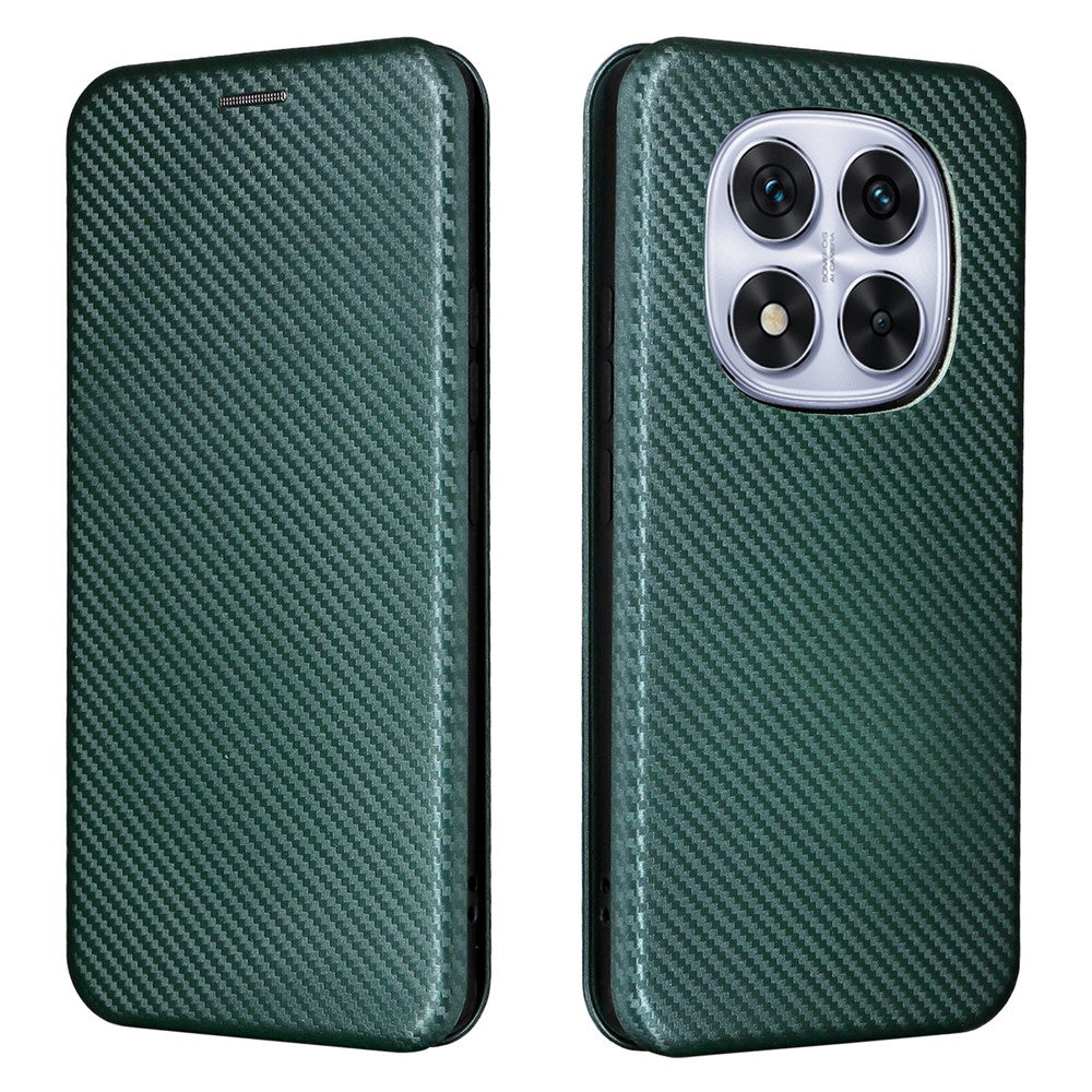For Xiaomi Redmi Note 14 Pro 4G Case Carbon Fiber Texture Drop-Proof PU Leather Phone Cover